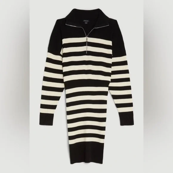 ribbed knit tank dress Stripe Ribbed Knit Tank Mini Dress